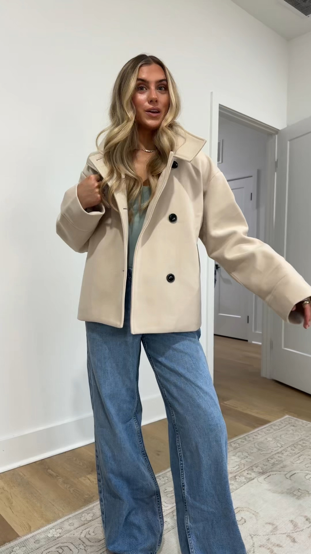 This trench coat jacket is from TikTok shop size small ( https://www.tiktok.com/t/ZP9SnjpAyToLX-vJOpm/). I linked similar Amazon trench coat options.

#LTKootd #LTKSaleAlert #LTKSeasonal