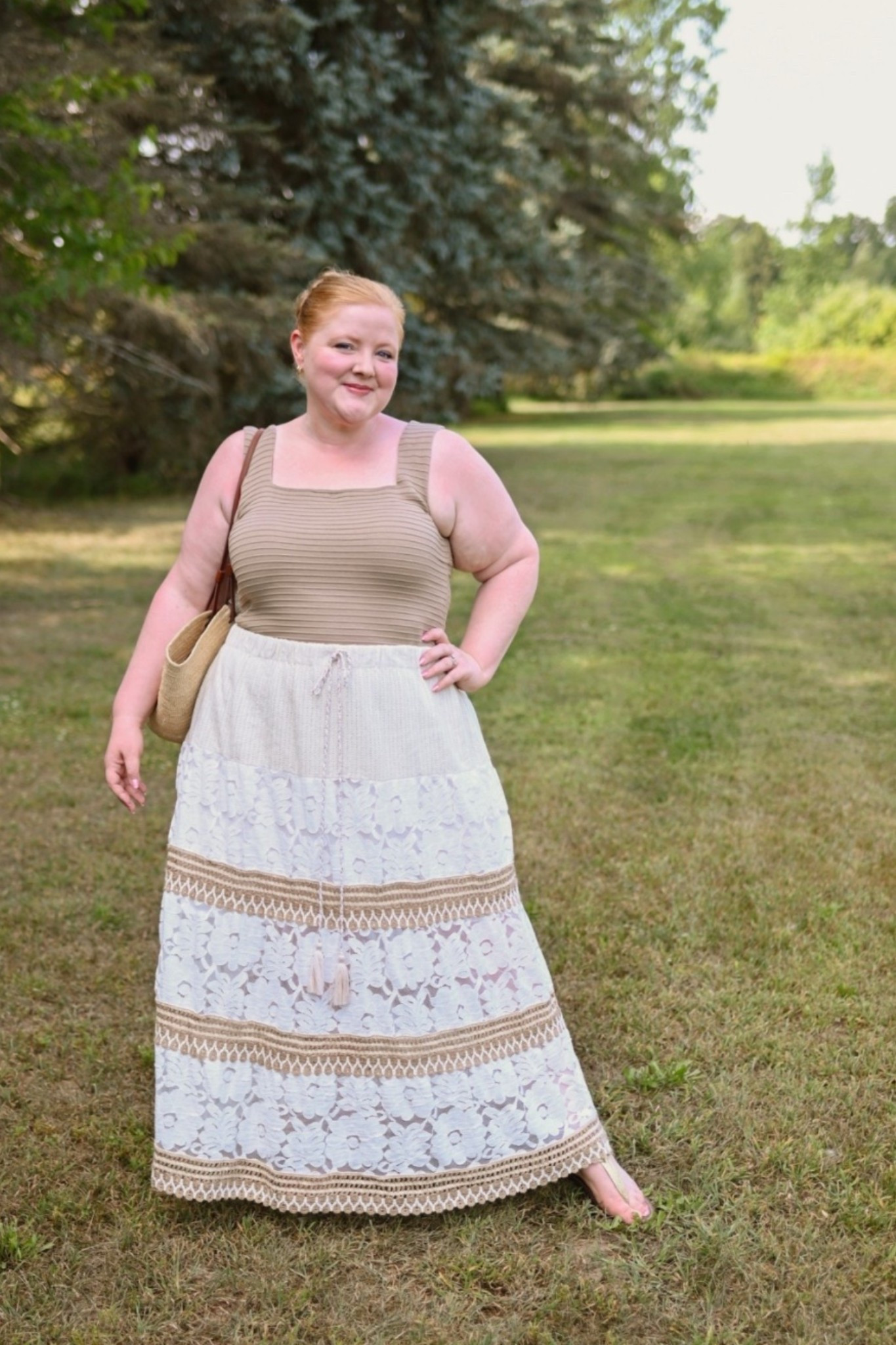 Easy Boho Outfit Idea = Solid Tank + Maxi Skirt + Straw Bag + Sandal 🌞

Tank size XXL @amazonfashion 
Skirt size 18 @ullapopkenusa
35% OFF at #ullapopken with code WWWULLA
Bag @sezane 
Sandals @sam_edelman 

#LTKootd #LTKMidsize #LTKPlusSize