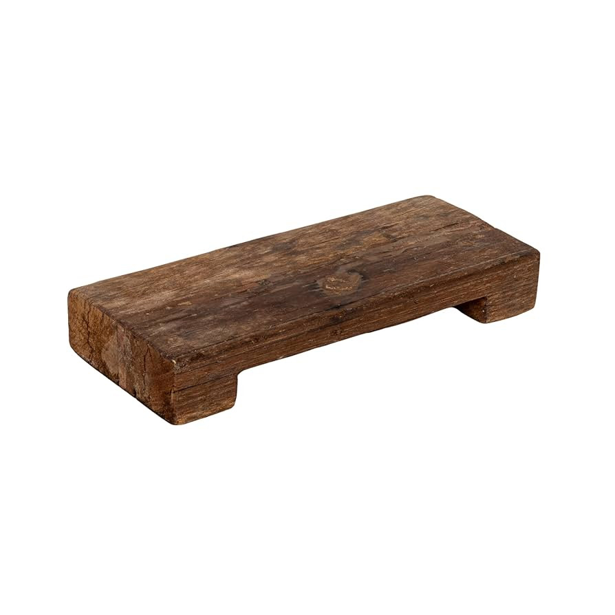 Creative Co-Op Found Decorative Wood Pedestal (Each one Will Vary) | Amazon (US)