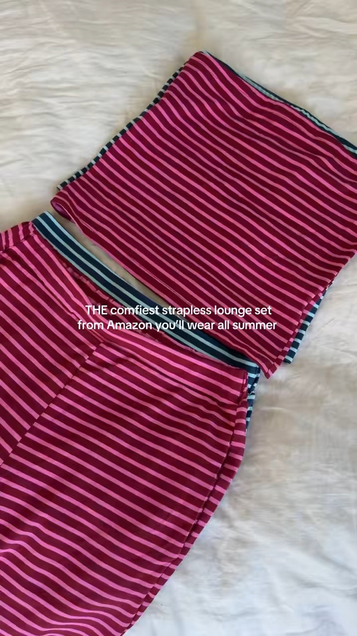 Strapless lounge set from Amazon

#LTKootd