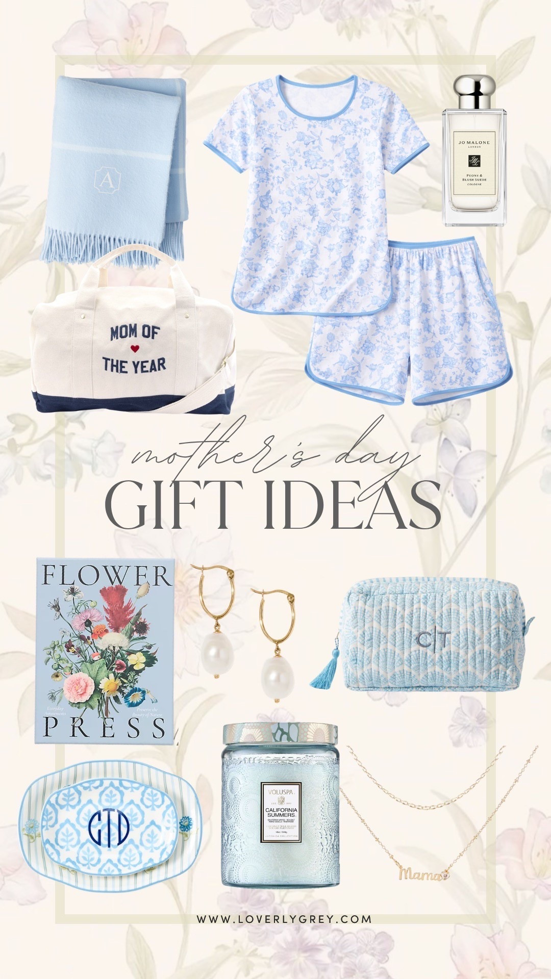 Mother’s Day gift ideas she’ll actually use 💙 cozy, personalized, and effortlessly chic.

Loverly grey, mother’s day gifts, gifts for mom, personalized gifts, cozy pajamas, jo malone perfume, voluspa candle, pearl earrings, mama necklace

#LTKmomlife