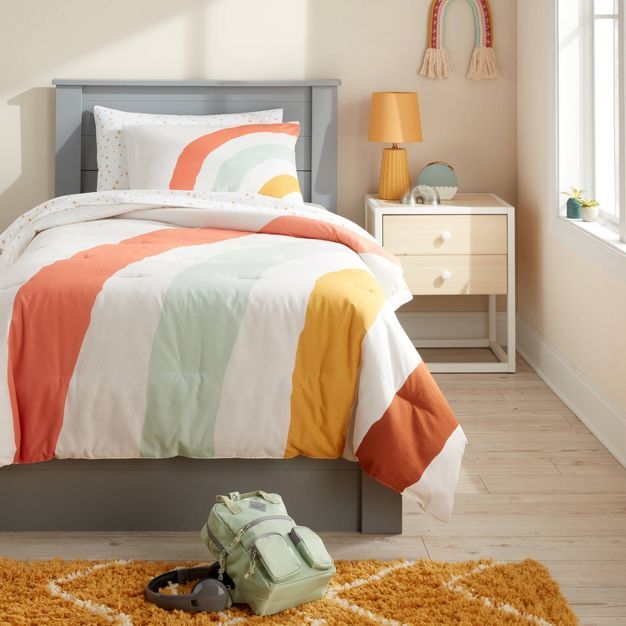 Placed Rainbow Print Comforter Set - Pillowfort™ | Target