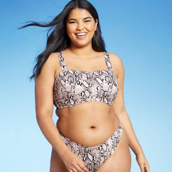 Women's Light Lift Square Neck Bralette Bikini Top - Shade & Shore™ | Target