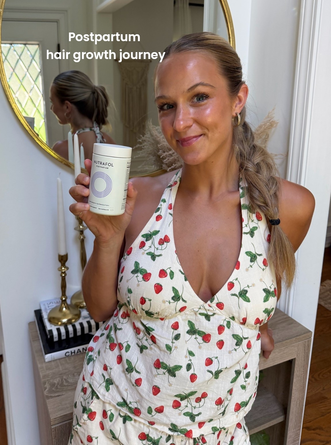 @nutrafol #ad getting ahead of postpartum hair loss with the Nutrafol hair growth capsules.

#LTKmomlife #LTKselfcare #LTKBeauty