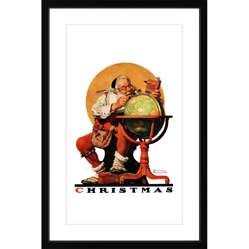 " Santa At The Globe Saturday " by Norman Rockwell | Wayfair North America