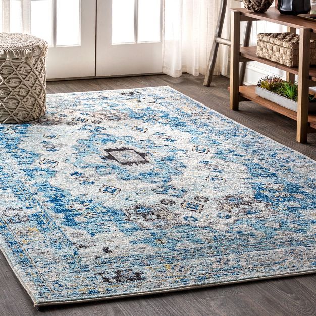 Modern Persian Boho Vintage Medallion Area Rug  - JONATHAN Y | Target