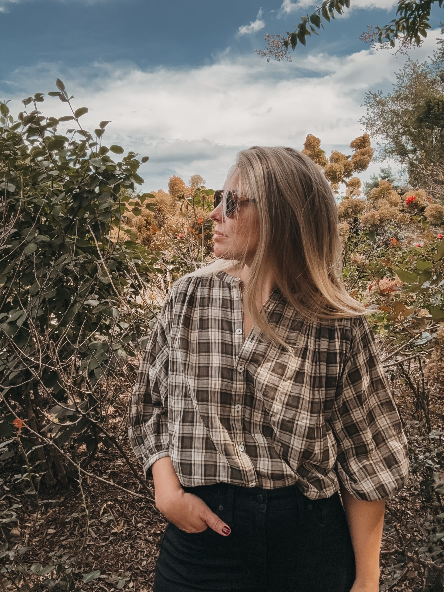 Fall plaid balloon sleeve shirt

#LTKSeasonal #LTKStyleTip