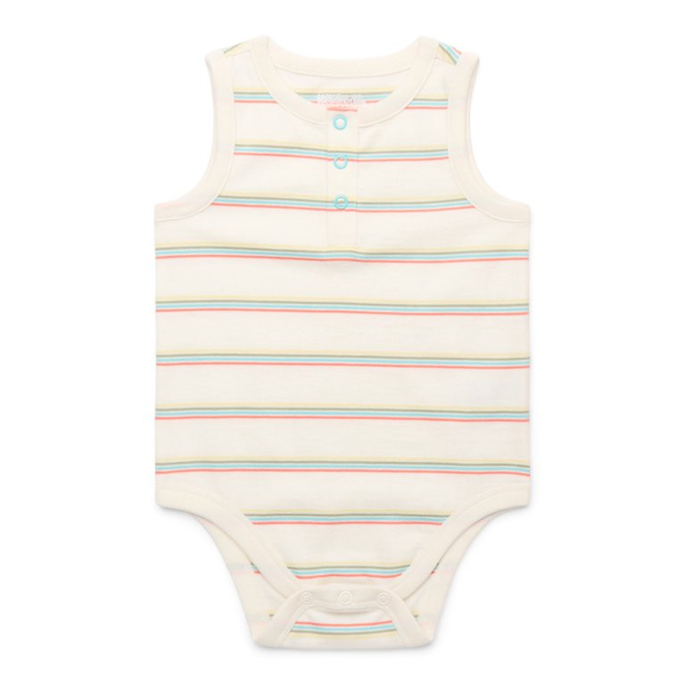 Garanimals Baby Boys' Striped Henley Tank Bodysuit, Sizes 0M-24M | Walmart (US)