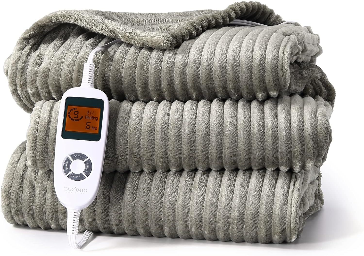 CAROMIO Heated Blanket Electric Throw - Fast Heating Throw Blanket 10 Heating Levels & 1-10H Auto... | Amazon (US)