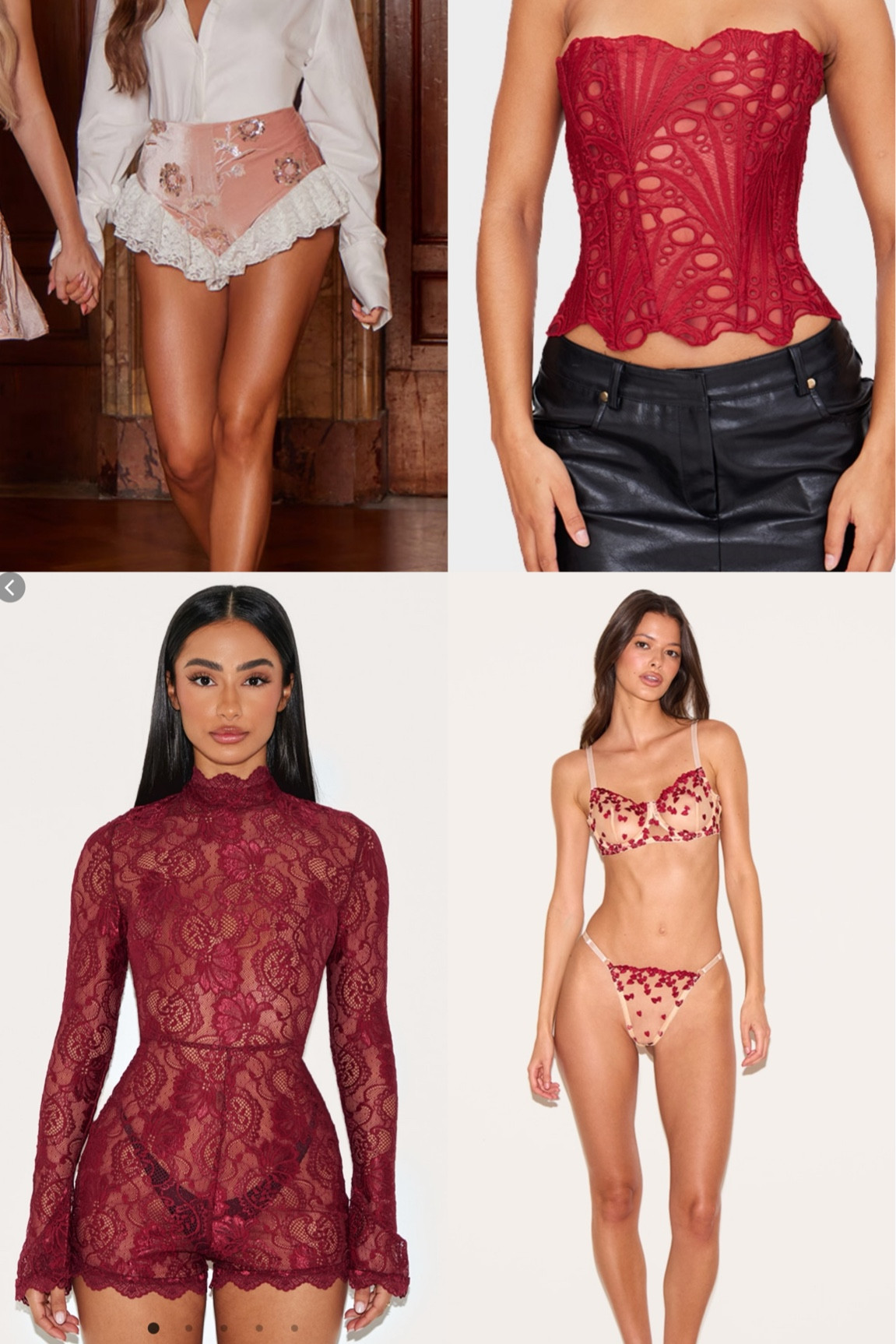 Love all these Valentine’s Day looks! Buying them myself but wanted to link sooner since just coming up. The romper I would definitely do shorts or a full nude suit underneath ❤️💋

#LTKFindsUnder100 #LTKPetite #LTKFindsUnder50