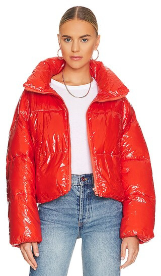 Morris Puffer in Red | Revolve Clothing (Global)