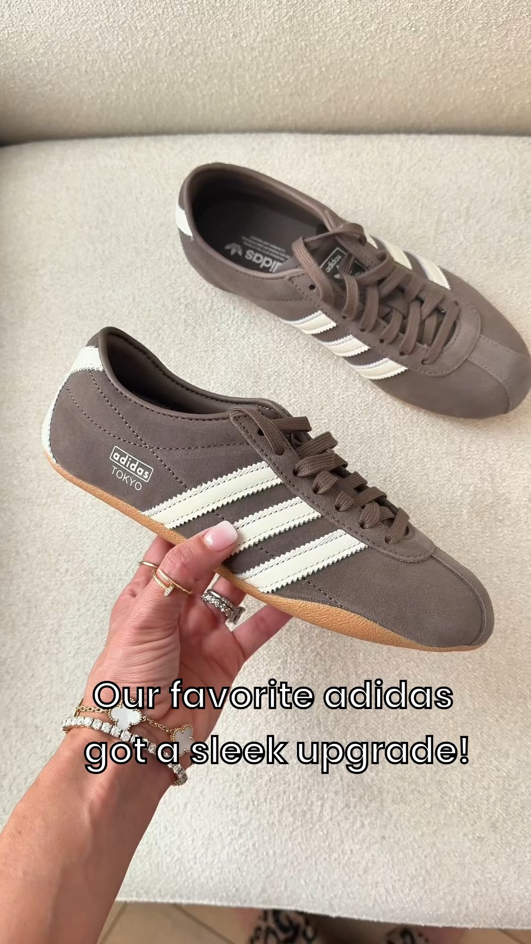 Expensive stuff that’s unfortunately 1000% worth it! Travel outfit. Elevated casual outfit. Every day outfit.  Adidas Tokyo - I sized down half a size. Brown sneakers. Travel sneakers.