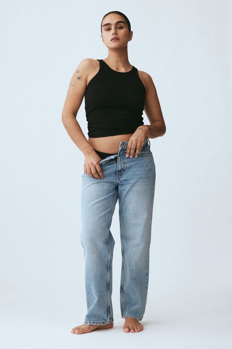 Baggy Low Jeans - Light denim blue - Ladies | H&M US | H&M (US + CA)