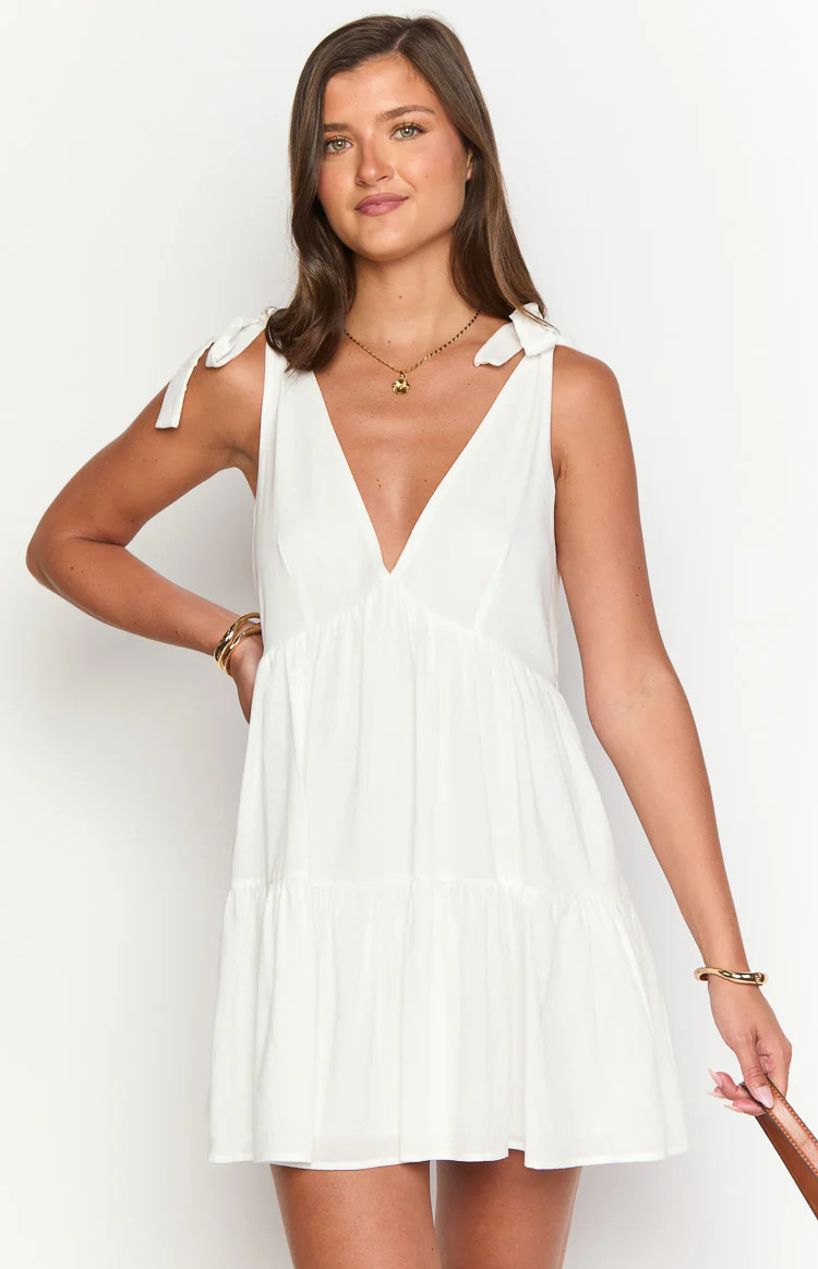 Angel Girl White Mini Dress | Beginning Boutique (AU)