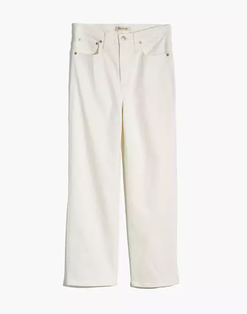 Slim Wide-Leg Jeans in Tile White | Madewell