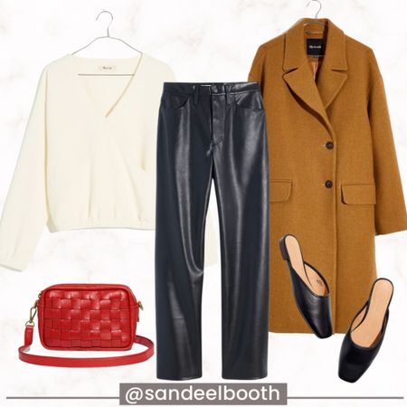 Leather pants
Wrap top
Classic fall style
Thanksgiving outfit 

#LTKHoliday #LTKstyletip #LTKunder100