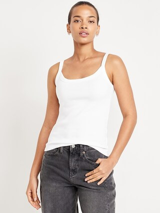 90s Ribbed Lace-Trim Tank | Old Navy (US)