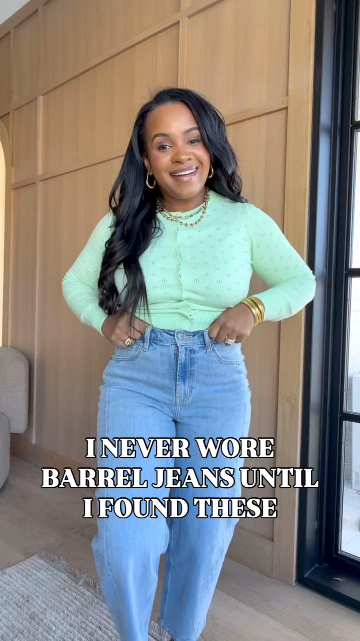 I never wore barrel jeans until I found these 😱 The best part? They’re 50% off & come in so many washes.👖 

#LTKSaleAlert #LTKootd #LTKMidsize
