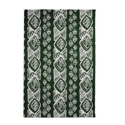 Geometric Dark Green Area Rug | Wayfair North America