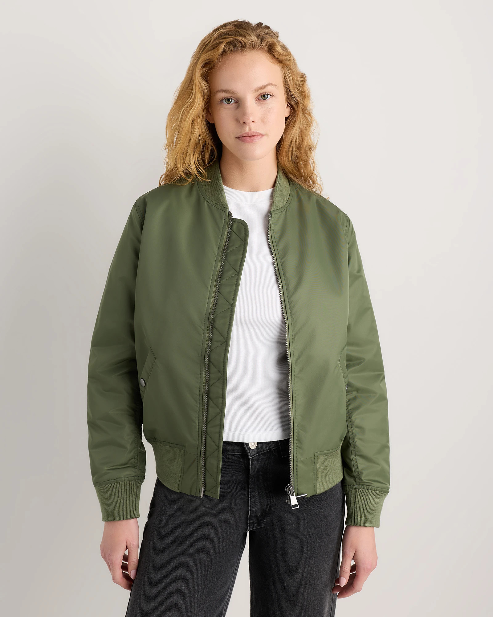 Flight Nylon Bomber Jacket | Quince