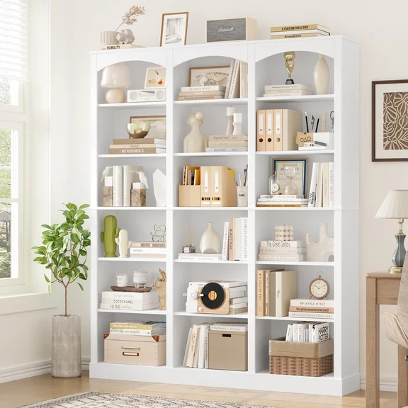 Better Homes & Gardens Juliet Narrow Arch Bookcase, Rich Black and Light Honey | Walmart (US)