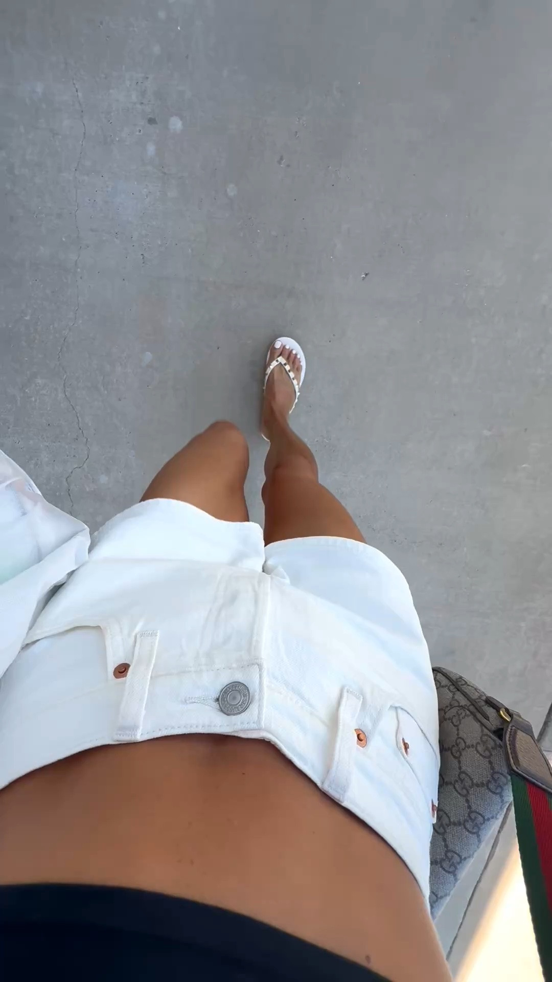 Love these off white denim shorts in size 23 fit so well! No raw hem

#LTKPetite #LTKootd