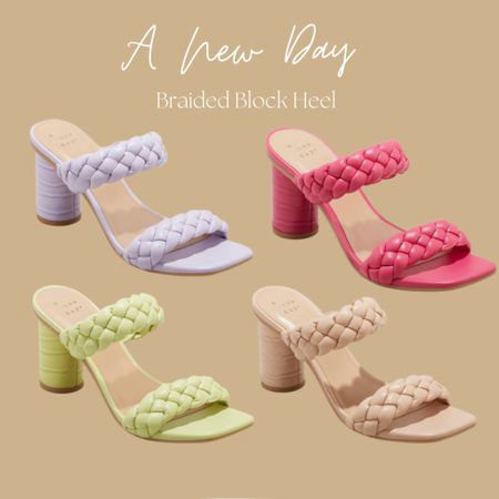 A New Day Braided Block Heels at Target 🎯 perfect for spring & pairing with your Easter dress! Available in 11 colors!

#LTKSeasonal #LTKstyletip #LTKshoecrush