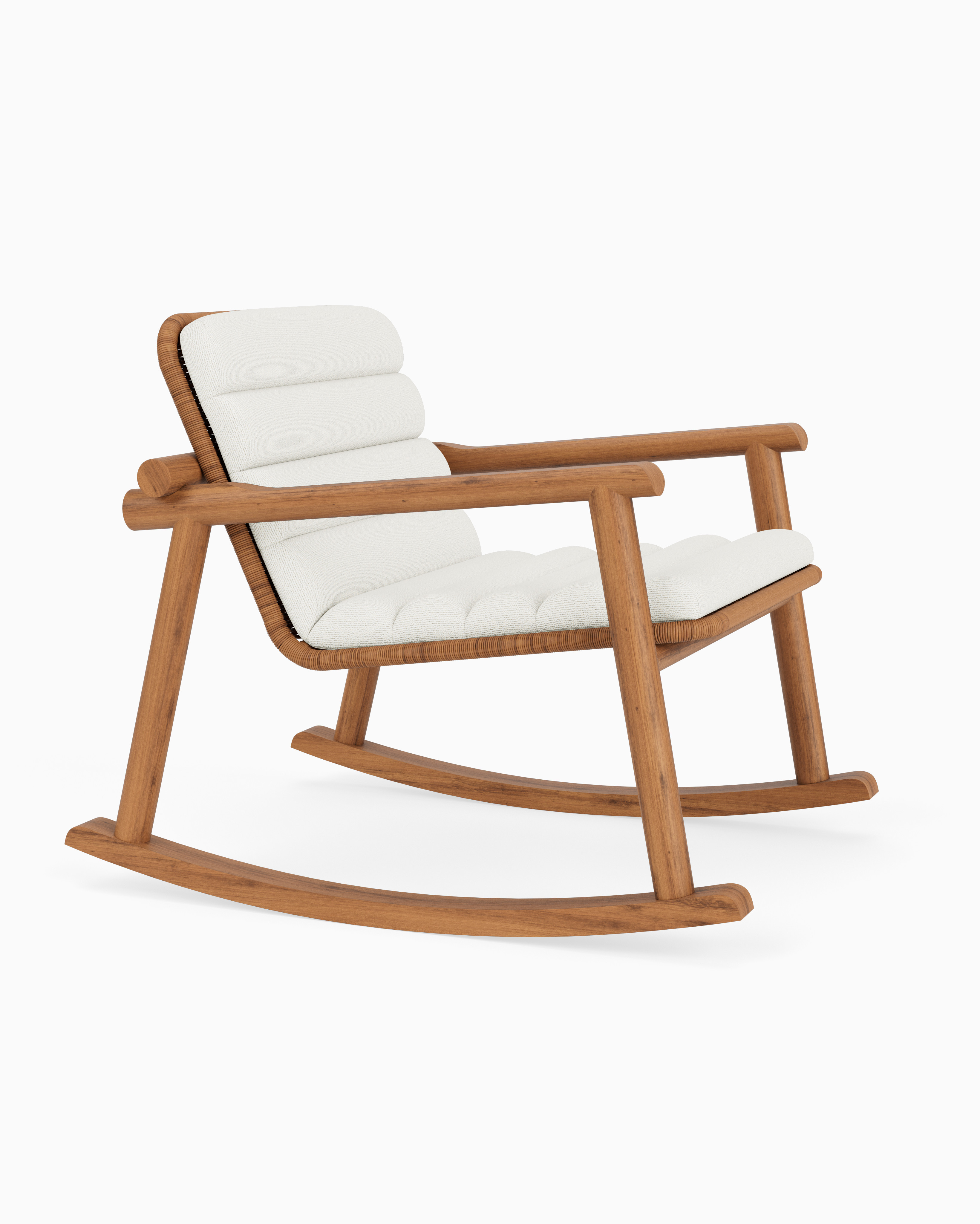 Outdoor Frisco Rocker | Modern Teak Outdoor Rocking Chair | Denver Modern