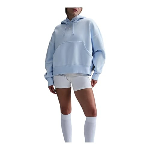 Nike Sportswear Phoenix Fleece Women's Over-Oversized Pullover Hoodie (DQ5858-423, Blue Tint/Sail) Size Medium | Amazon (US)