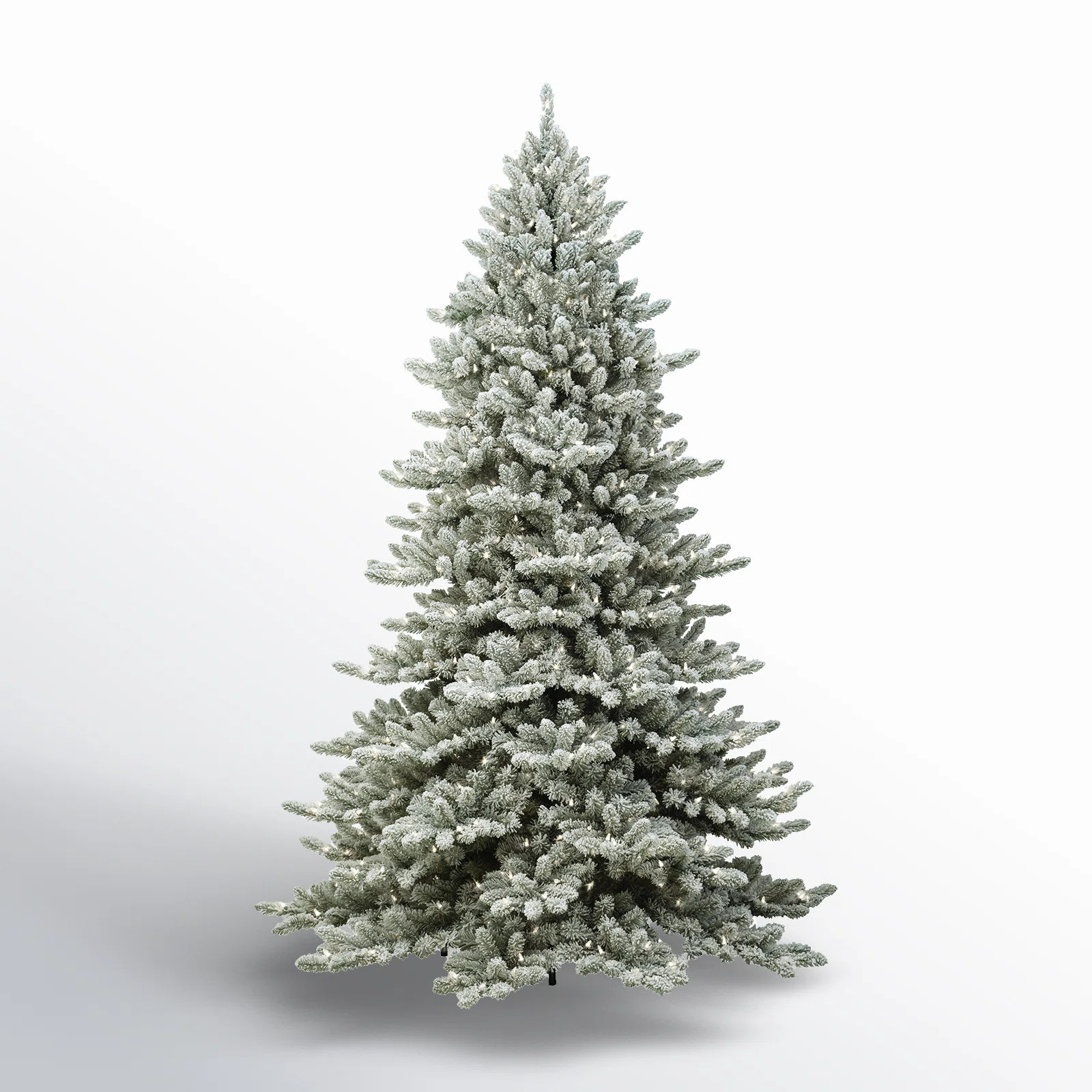 Pre-Lit Artificial Flocked Christmas Tree | Birch Lane
