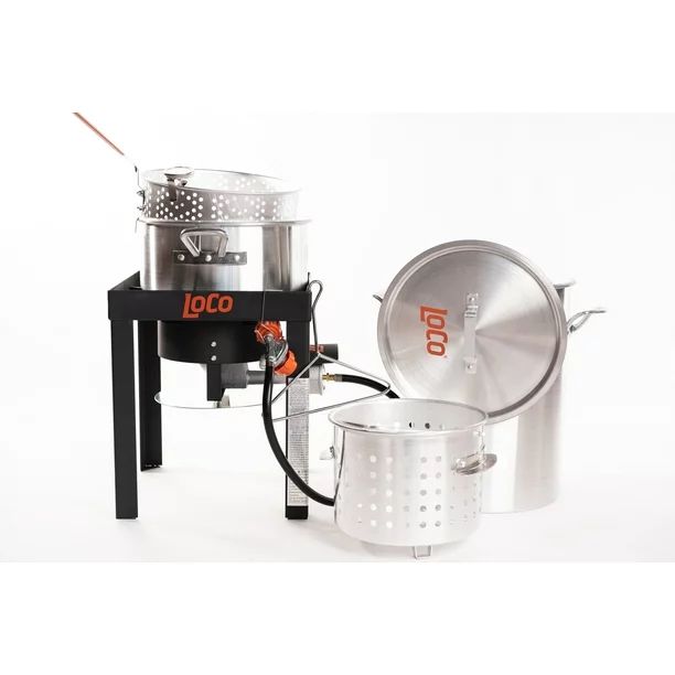 Loco Cookers 30 Quart Propane Boil, Fry & Steam Kit | Walmart (US)