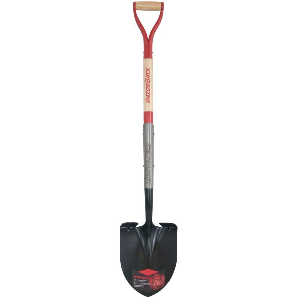 25.75 in. Wood Handle Super Socket Digging Shovel | The Home Depot