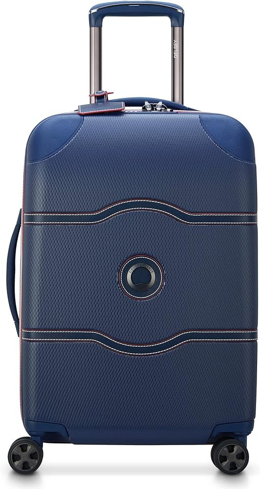 DELSEY PARIS Chatelet Air 2.0 Hardside Luggage with Spinner Wheels, Navy, Carry on 20 Inch | Amazon (US)