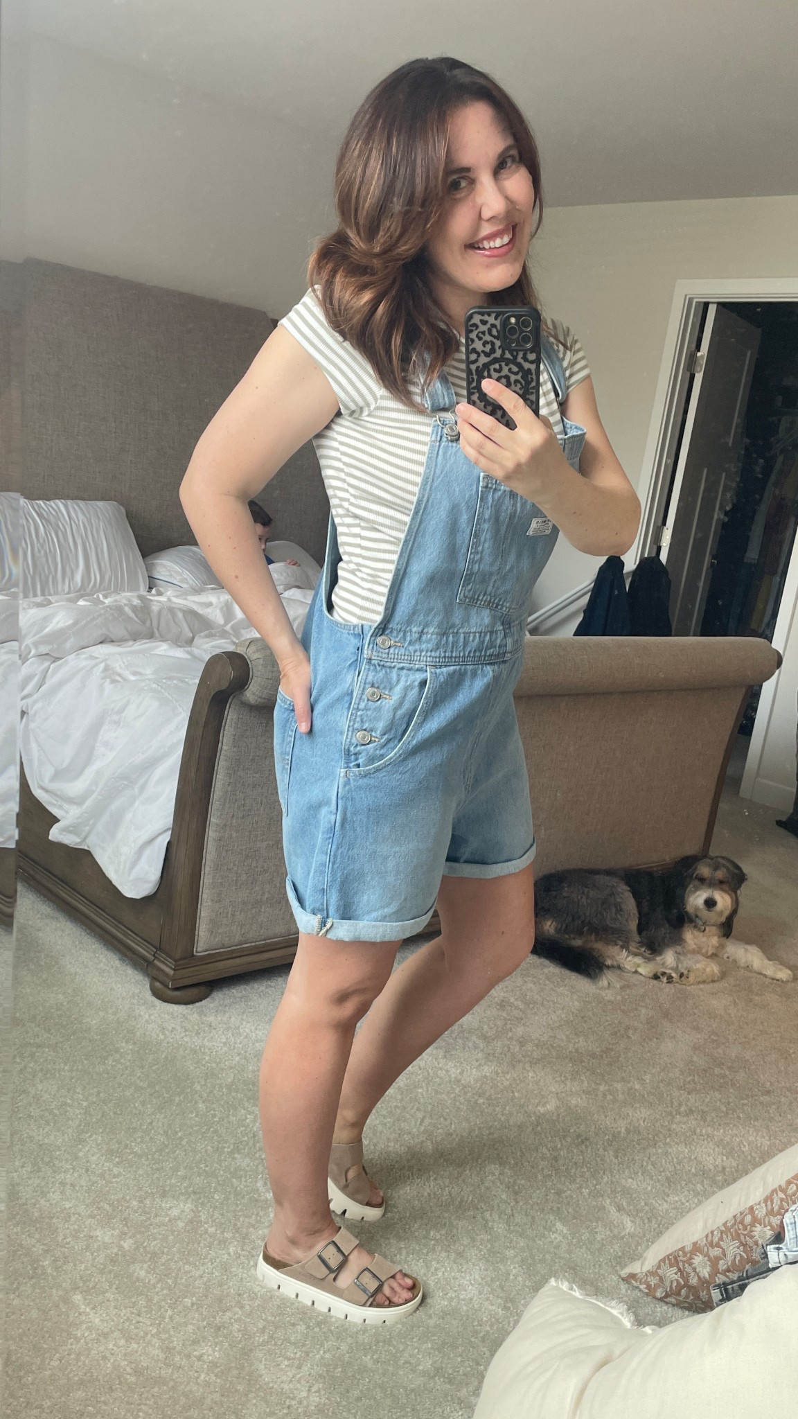 Levi overalls on repeat all spring and summer! 
