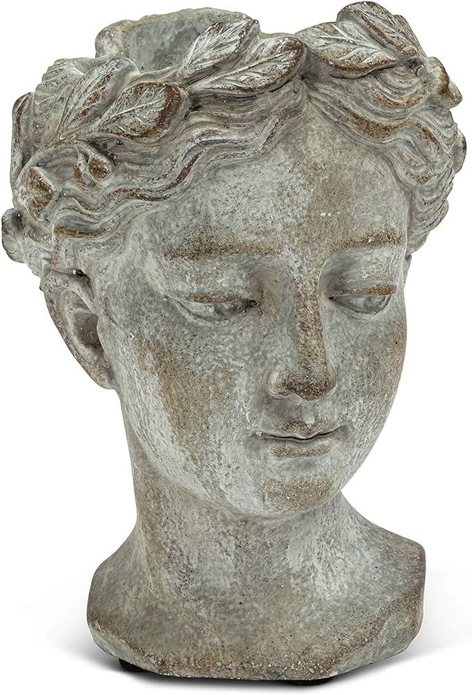 Abbott Collection 27-GODDESS-535-XS XS Goddess Head Cement Indoor and Outdoor Planter Pot | Amazon (US)