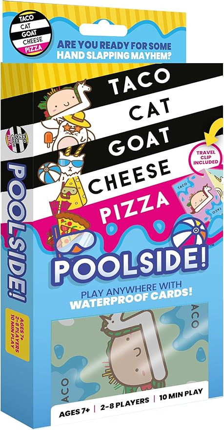 Taco Cat Goat Cheese Pizza Pool Edition Wildly Entertaining Waterproof Card Game for Outdoor Game... | Amazon (US)