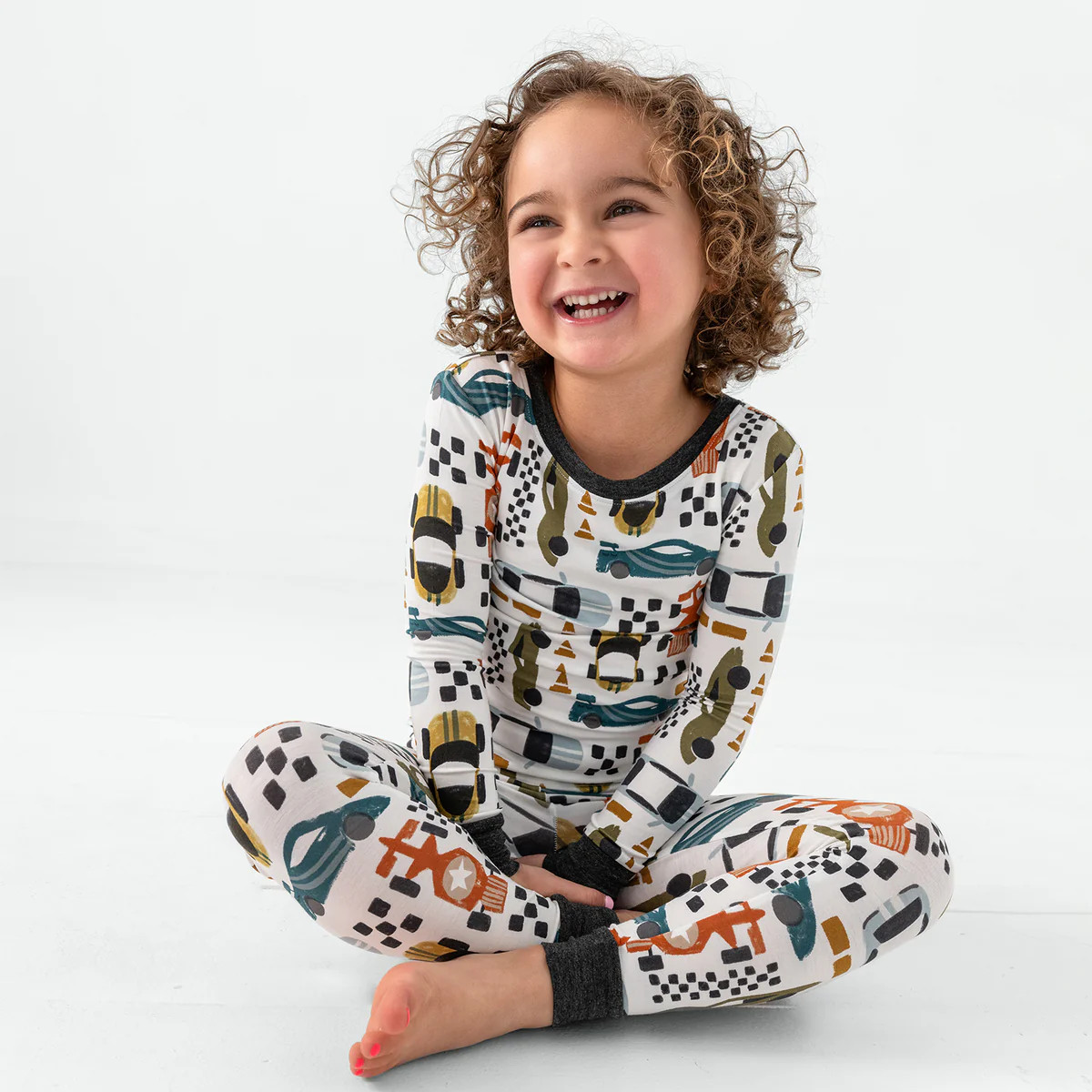 Fast Lane Two-Piece Pajama Set | Little Sleepies