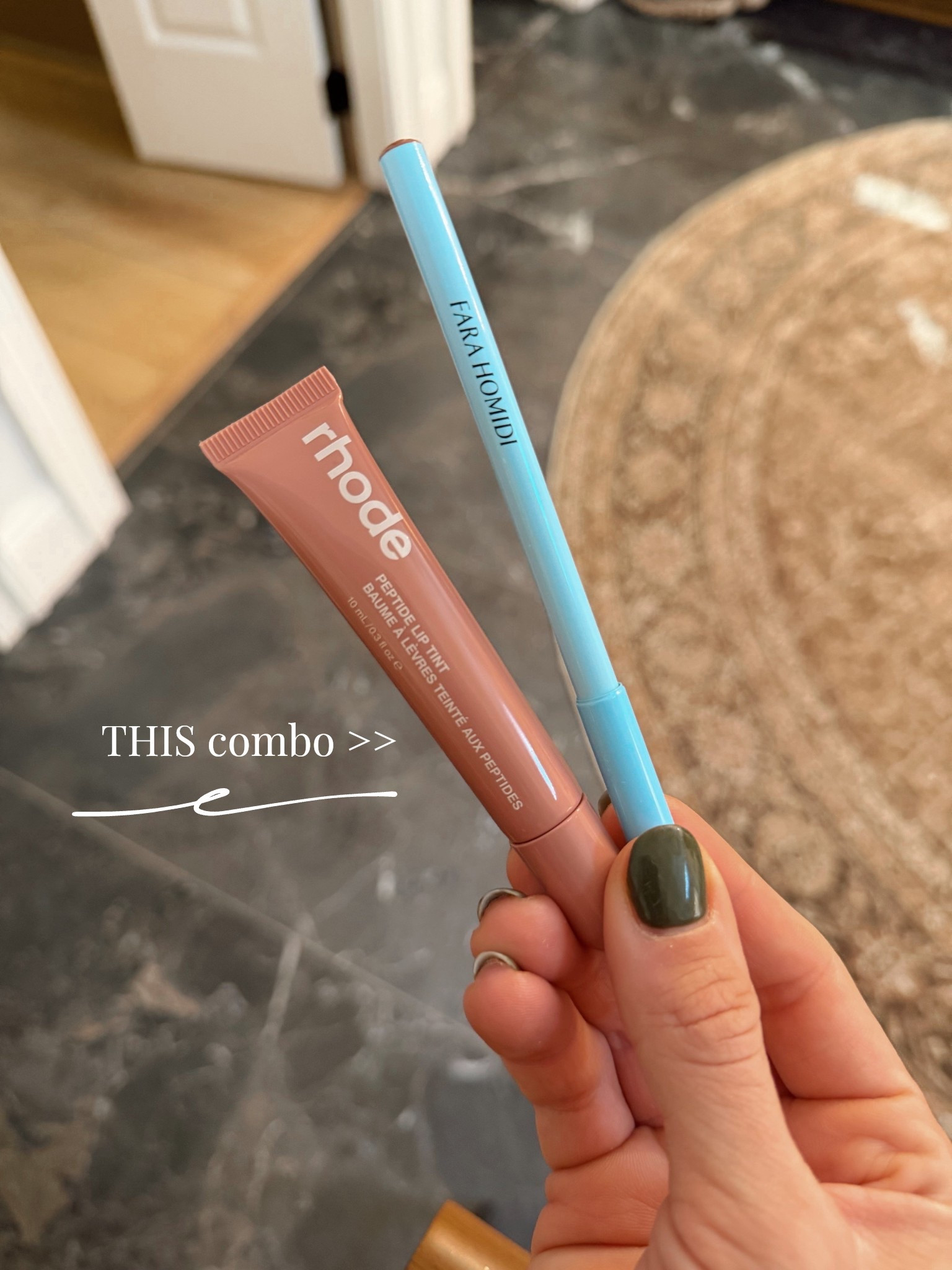 My everyday lip lately!!! Fara Homidi liner in Faun & Rhode lip tint in Toast 🤎 the perfect neutral muted pink!

Lip combo / sephora / beauty faves / for her / Holley Gabrielle  

#LTKBeauty #LTKFindsUnder50 #LTKootd