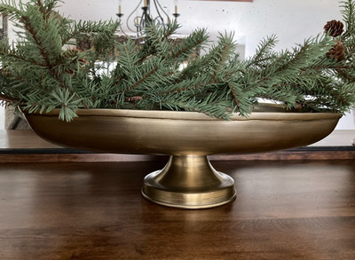 Large Threshold Oval Gold Footed Bowl | eBay US