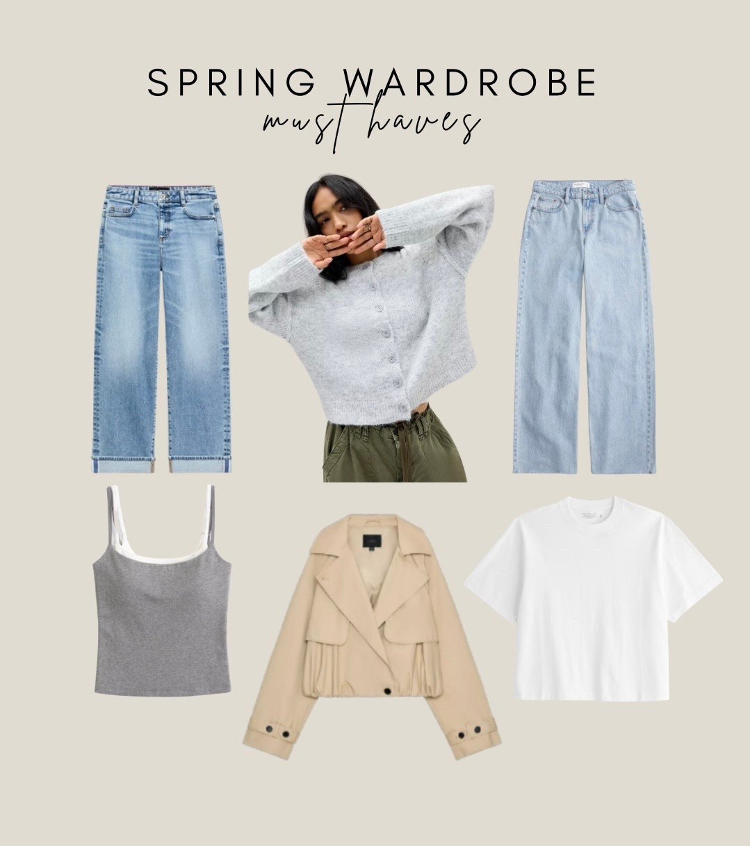 some of my spring wardrobe must haves 🤍🌸 

#LTKspring #LTKjeans #LTKstyletip