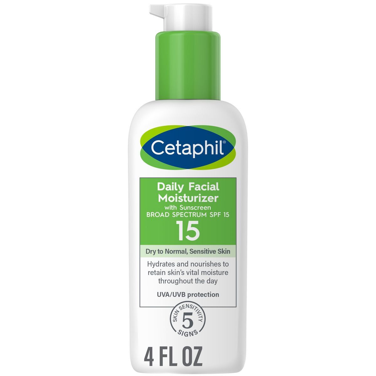 Cetaphil Daily Facial Moisturizer with No Added Fragrance - SPF 15 - 4 fl oz | Target