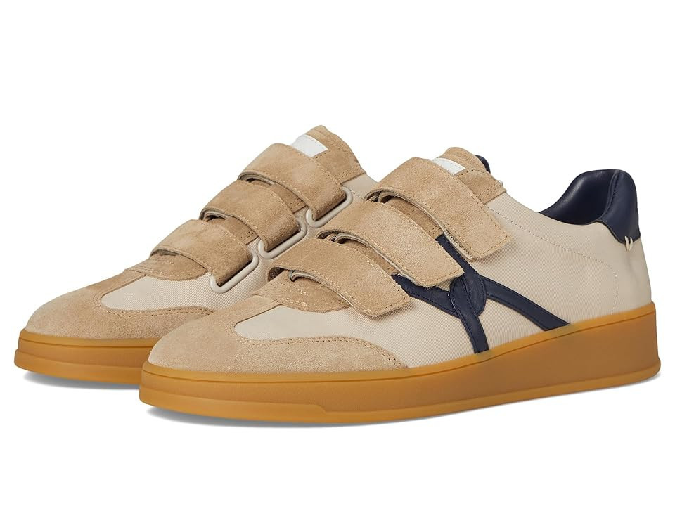 Veronica Beard Reagan Sneakers Women's Shoes Sand Beige/Navy Leather : 9.5 M | Zappos