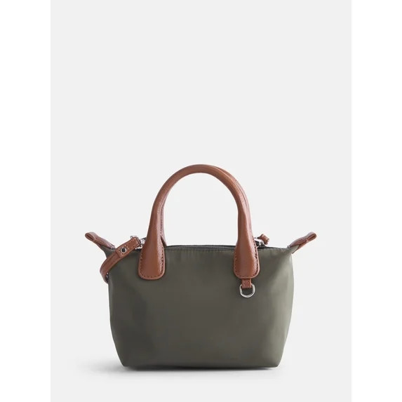 No Boundaries Women's Mini Tote Crossbody Bag, Olive | Walmart (US)