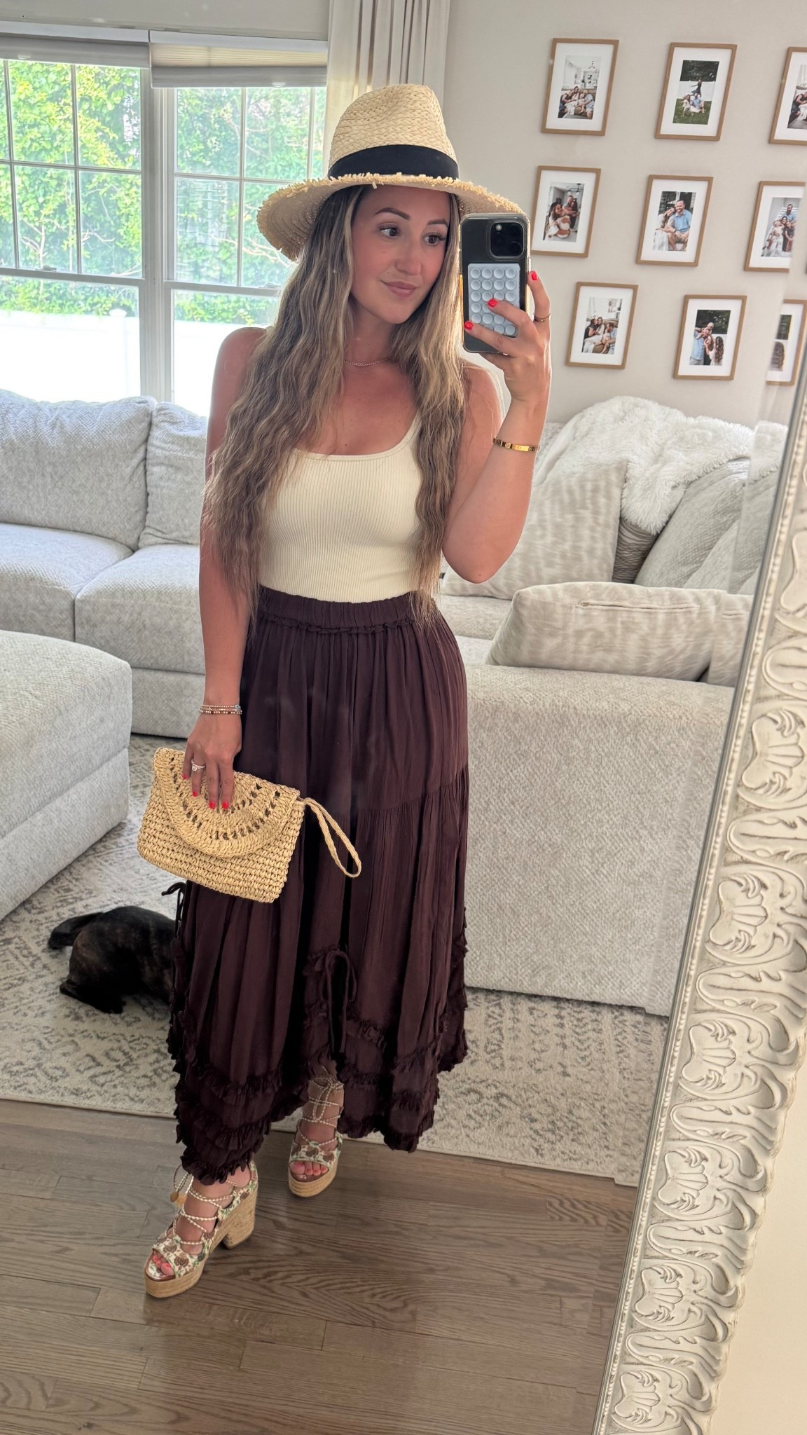 Summer date night 🥰 love a skirt vibe . This is cute, classy, timeless 

Shoes are vintage Tory Burch but I linked similar!!

#LTKPetite #LTKSeasonal #LTKSummerEdit