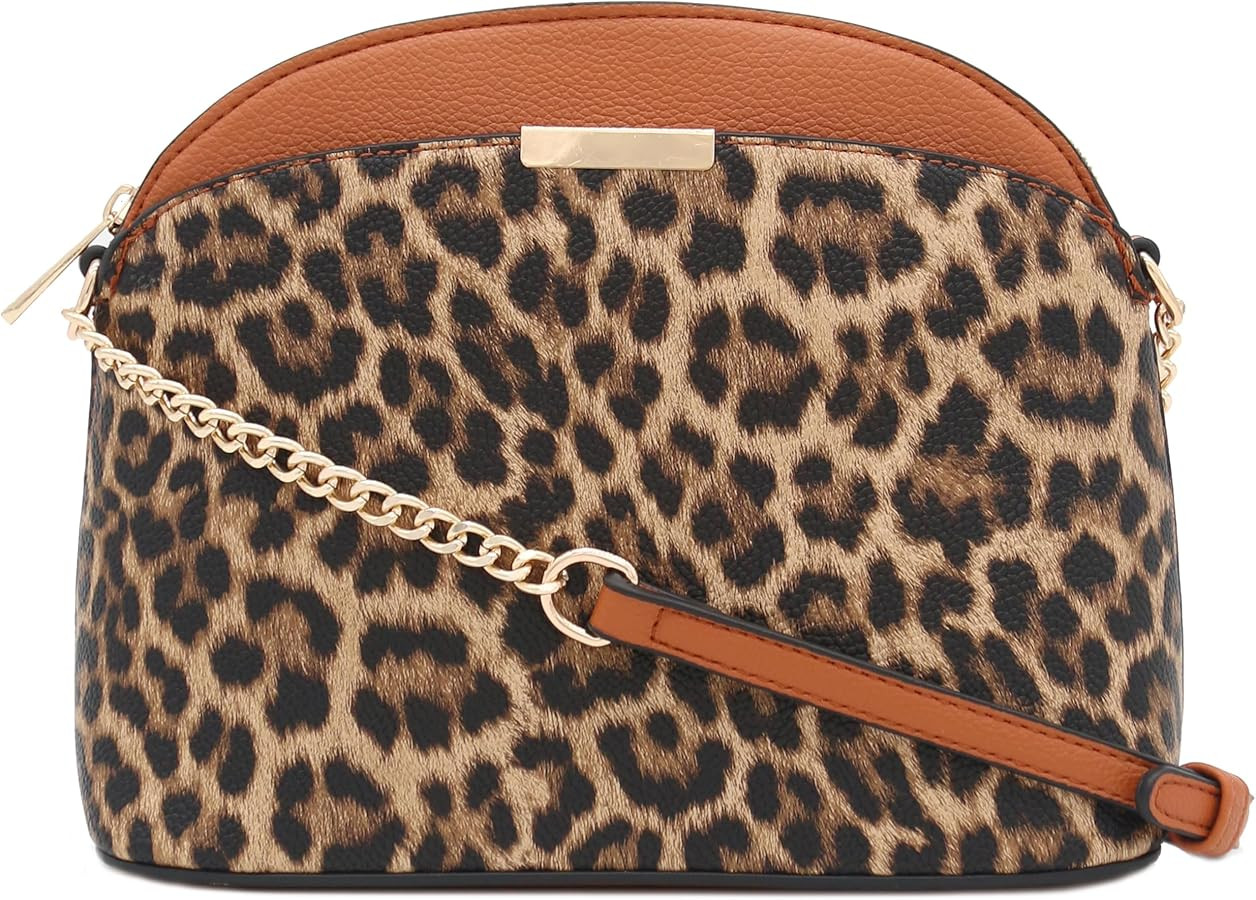 FashionPuzzle Small Dome Crossbody bag with Chain Strap | Amazon (US)