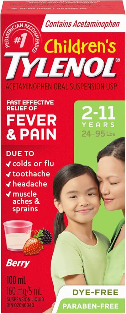 Tylenol Children’s Medicine, Fever & Pain, Teething, Immunizations, Headache, Minor Muscle Spra... | Amazon (CA)