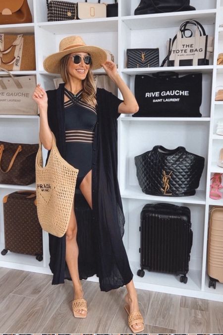 
Great vacation/resort/cruise outfit idea
This Amazon black one piece is sooo good! Flattering and comfortable, fits true to size. I am wearing size small.

#LTKSeasonal #LTKstyletip #LTKU