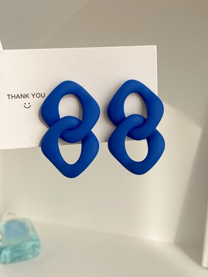 Brincos de gota geométrica | SHEIN