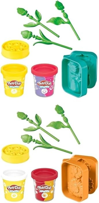 Play-Doh Flower Two Pack, Tulips, Daffodils, Sunflower & Daisies, Kids Arts & Crafts Kit, Gifts f... | Amazon (US)