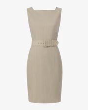 Cynthia Dress - Washable Wool Twill :: Natural Melange | MM LaFleur